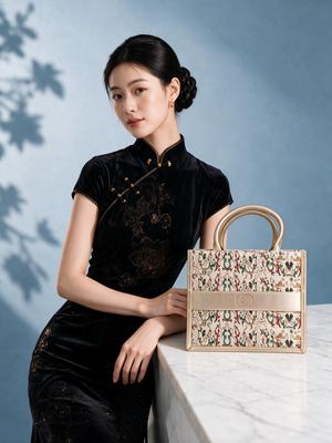 Square Tote of Han-Dynasty Brocade