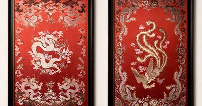 Shu Brocade Dragon-Phoenix Pair Hanging Screens · The Mother-of-All Brocades