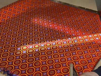 Custom Pattern Shu Brocade with Floral Roundels(Shu Brocade Fabric, Custom by the Meter)