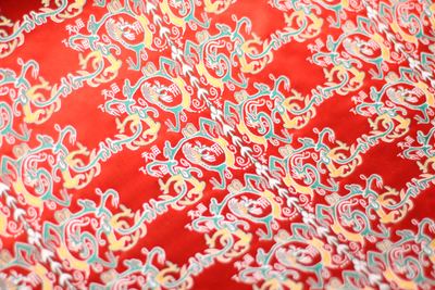 Vibrant Red Dragon Shu Brocade