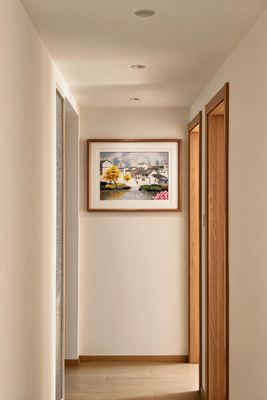 Shu-Brocade Idyllic Jiangnan Water Village · Horizontal Framed Silk Art