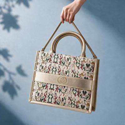 Square Tote of Han-Dynasty Brocade