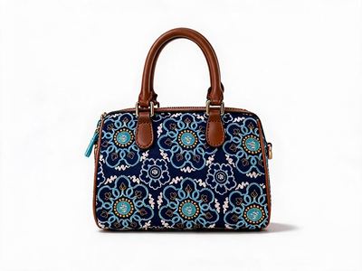 acred Blooms on Brocade (22 × 14 cm)