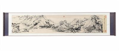 Shu-Brocade Dwelling in the Fuchun Mountains・Legendary Chinese Landscape Scroll