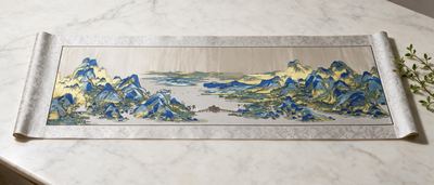 Shu-Brocade A Thousand Li of Rivers and Mountains・Iconic Song-Dynasty Silk Scroll