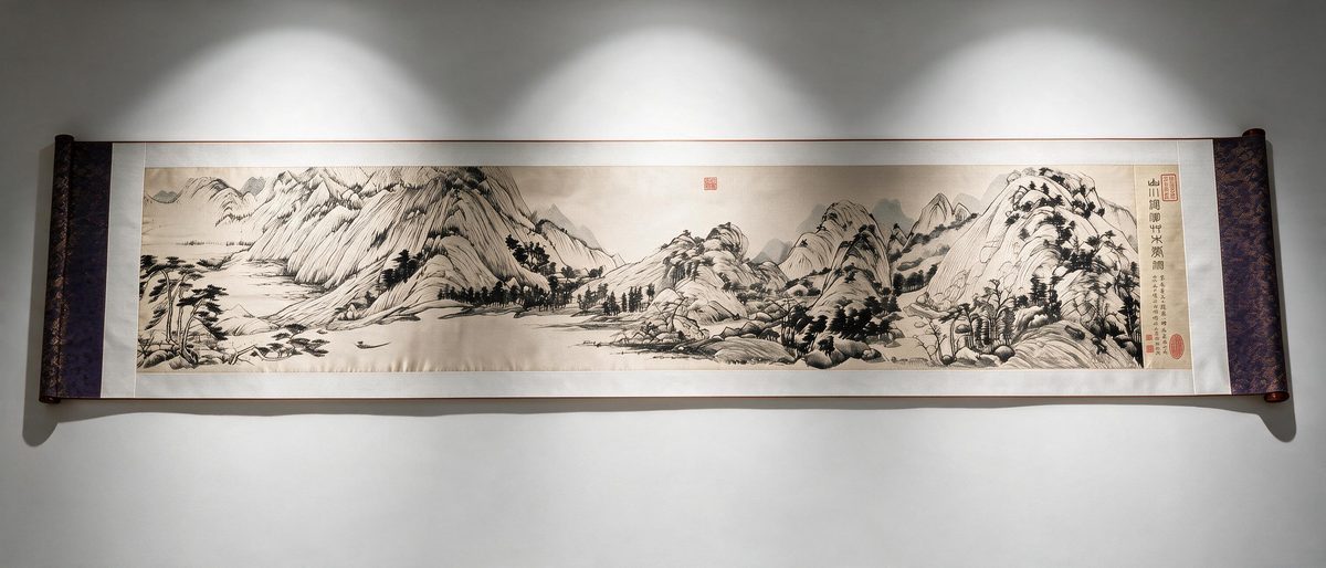 Shu‑Brocade Dwelling in the Fuchun Mountains・Legendary Chinese Landscape Scroll